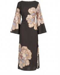 Tantra Spain Sl - Long Floral Dress With Round Neck And Straps - Lyst