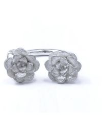 Gabriella Alicia - Succulent Flower Open Ring - Lyst