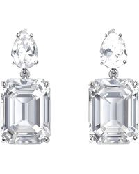 Maison De Gala - Emerald-Cut Statement Drop Earrings - Lyst