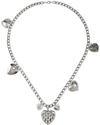 Caramel Vintage Jewellery - Vintage Plated Heart Amour Necklace - Lyst