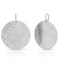 Heather Hawkins Jewelry - Extra Large Hand Hammered Sterling Disc Earrings - Lyst