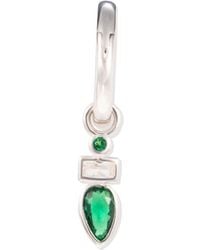 BY EDA DOGAN - Emerald Drop Huggie Earring - Lyst