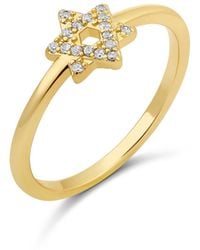 SHYMI - Thin Star Of David Ring - Lyst