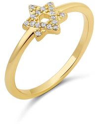 SHYMI - Thin Star Of David Ring - Lyst