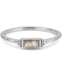 Zohreh V. Jewellery - Labradorite & White Sapphire Ring Sterling Silver - Lyst