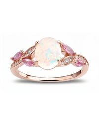 Kylie Harper - Opal & Sapphire Floral Ring - Lyst