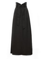 Julia Allert - High Waist A-line Long Skirt With Belt - Lyst