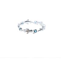 NASI SILVER - Eternity Neshama Fish Band- Topaz - Lyst
