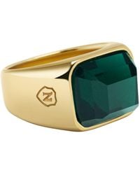 Nialaya - Zircon Signet Ring - Lyst