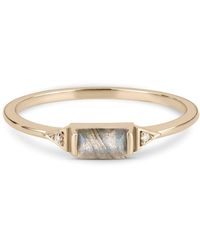 Zohreh V. Jewellery - Labradorite & Diamond Ring 9k Gold - Lyst
