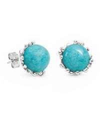 Unaloe - Ribes Earrings With Natural Amazonite - Lyst