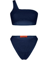 Maison Tangerine - Mykonos Crinkle Swimsuit Bikini Deep - Lyst