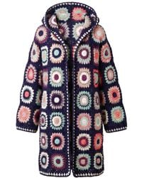 Ana Chic - Sunburst Handmade Crochet Hooded Cardigan - Lyst