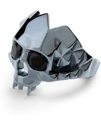 Kasun - Vampire Skull Ring Oxidised - Lyst