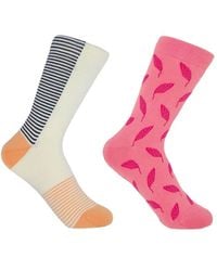 Peper Harow - Made in England - Honey Anne & Leaf Socks 2 Pack - Lyst