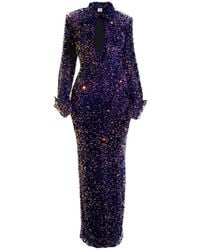 Ofuure - Kali Keyhole Sequin Maxi Dress - Lyst