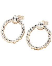 Posh Totty Designs - Tether Hoop Large Stud Earrings - Lyst