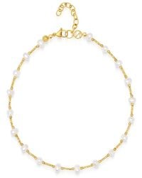Nialaya - Amalfi Pearl Choker - Lyst