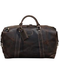 Touri - Classic Traveller Leather Holdall - Lyst