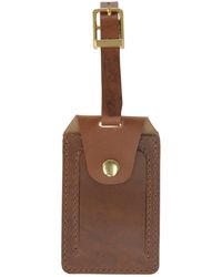 VIDA VIDA - Luxe Tan Leather Luggage Tag - Lyst