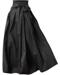 Nikka Place - Maxi Cotton Elegant Skirt With Front Bow & High Waist - Lyst