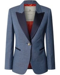 The Extreme Collection - Pinstripe Linen Tailored Blazer - Lyst