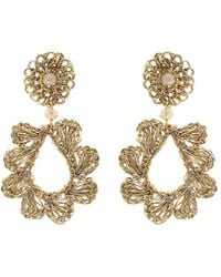 Lavish by Tricia Milaneze - Vintage Audrey Dangle Handmade Crochet Earrings - Lyst