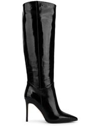 Ilvi - Flin Wrinkled Patent Leather Heeled High Boot - Lyst