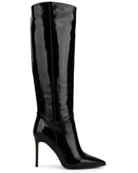 Ilvi - Flin Wrinkled Patent Leather Heeled High Boot - Lyst