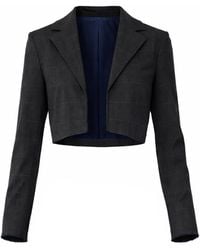 Belletage Swimwear - The Ashley Cropped Mini Blazer Top - Lyst