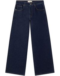 Thinking Mu - ' Dark Clean Denim Hedda Pants - Lyst