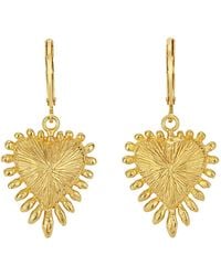 Zoe & Morgan - Heart Rays Earrings - Lyst