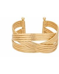 Rare Matters Jewelry - Hammered Braided Brass Wire Cuff Bracelet - Lyst