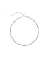 Seven Saints - Blush Freshwater Baroque Pearl Choker, Rhodium - Lyst