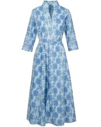 At Last - Cotton Chelsea Midi Dress - Lyst