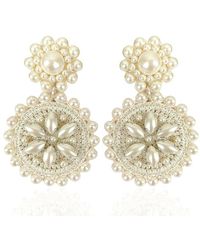 PINAR OZEVLAT - Neutrals Flower Drop Pearl - Lyst