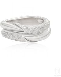 The Jewelz - Chroma Double Band Solid Ring - Lyst
