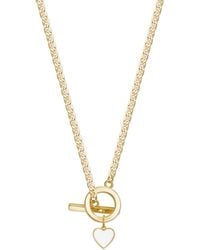 Rejected Hearts Club - Toggle Clasp Heart Necklace Crush - Lyst