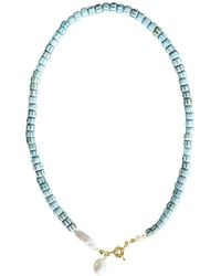 Firera Atelier - Glass Bead & Pearl Necklace - Lyst