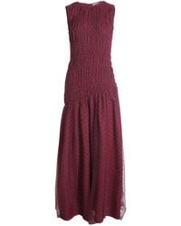 Amy Lynn - Julia Burgundy Smocked Polka Dot Maxi Dress - Lyst