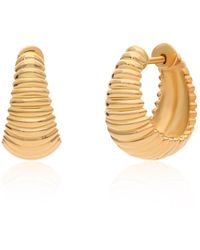 Preeti Sandhu - Ridged Basket Vermeil Hoops - Lyst