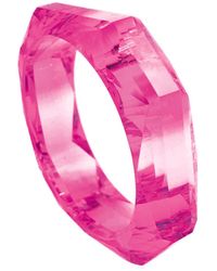 Michael Nash Jewelry - Susanna Fuschia Faceted Acrylic Bangle - Lyst