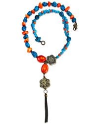 Bellus Domina - And Gemstone Long Necklace - Lyst