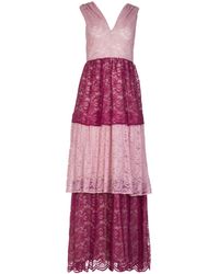 Roses Are Red - Ella Linen & Lace Dress - Lyst
