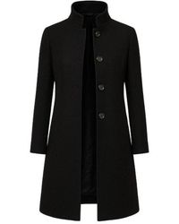 Conquista - Coat With Button Detail - Lyst