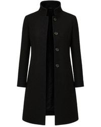 Conquista - Coat With Button Detail - Lyst