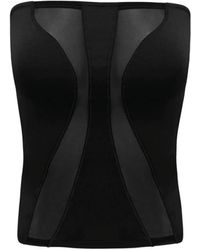 OW Collection - Swirl Tube Top In With Mesh - Lyst