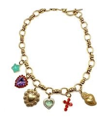 Achala Handcrafted - Funky Heart Charm Necklace - Lyst