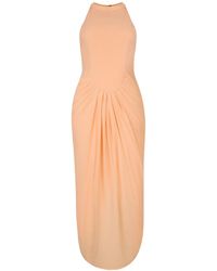 The Gt Atelier - Neutrals Peach Maxi Dress - Lyst
