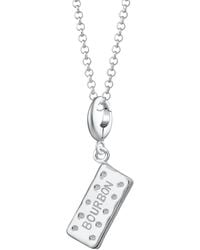 Lily Charmed - Sterling Bourbon Biscuit Charm Necklace - Lyst